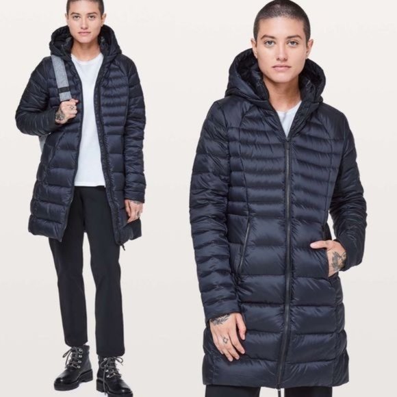 Lululemon Brave the Cold Long Down Puffer Jacket Coat Parka Black - Picture 1 of 10